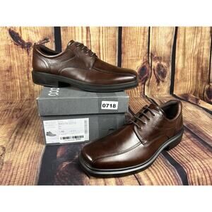 NIB Ecco Helsinki 2 Mink Brown Dress Shoes Men’s 8 - 8.5 EU Size 42 NEW Lace Up